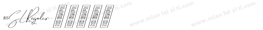 105SL Regular字体转换